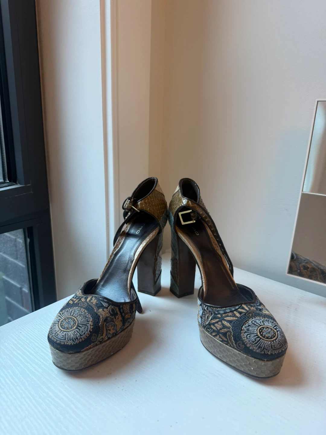 Etro Patterned Platform Heels - photo 2