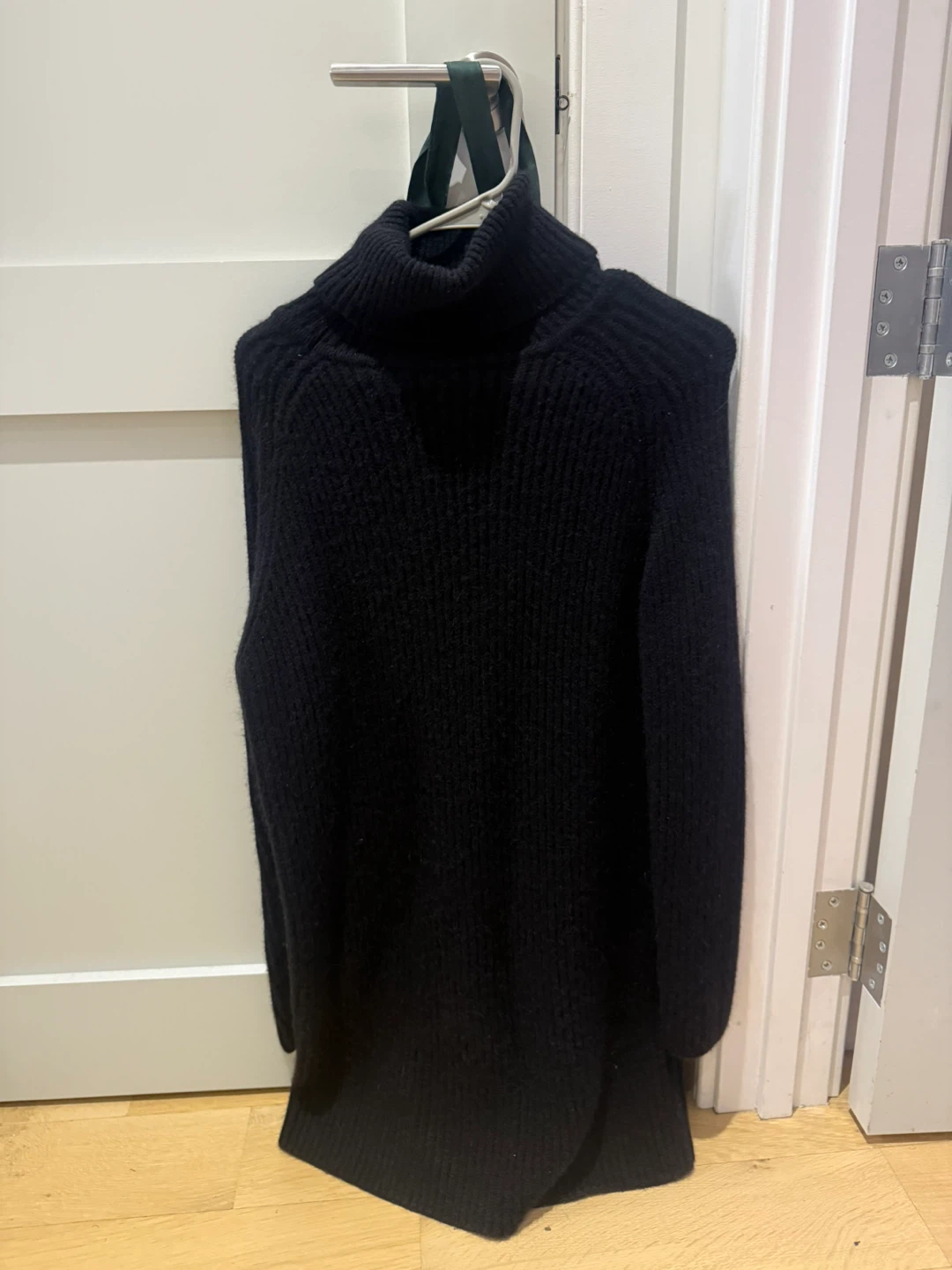 Black Ribbed Turtleneck Sweater dress - photo 2