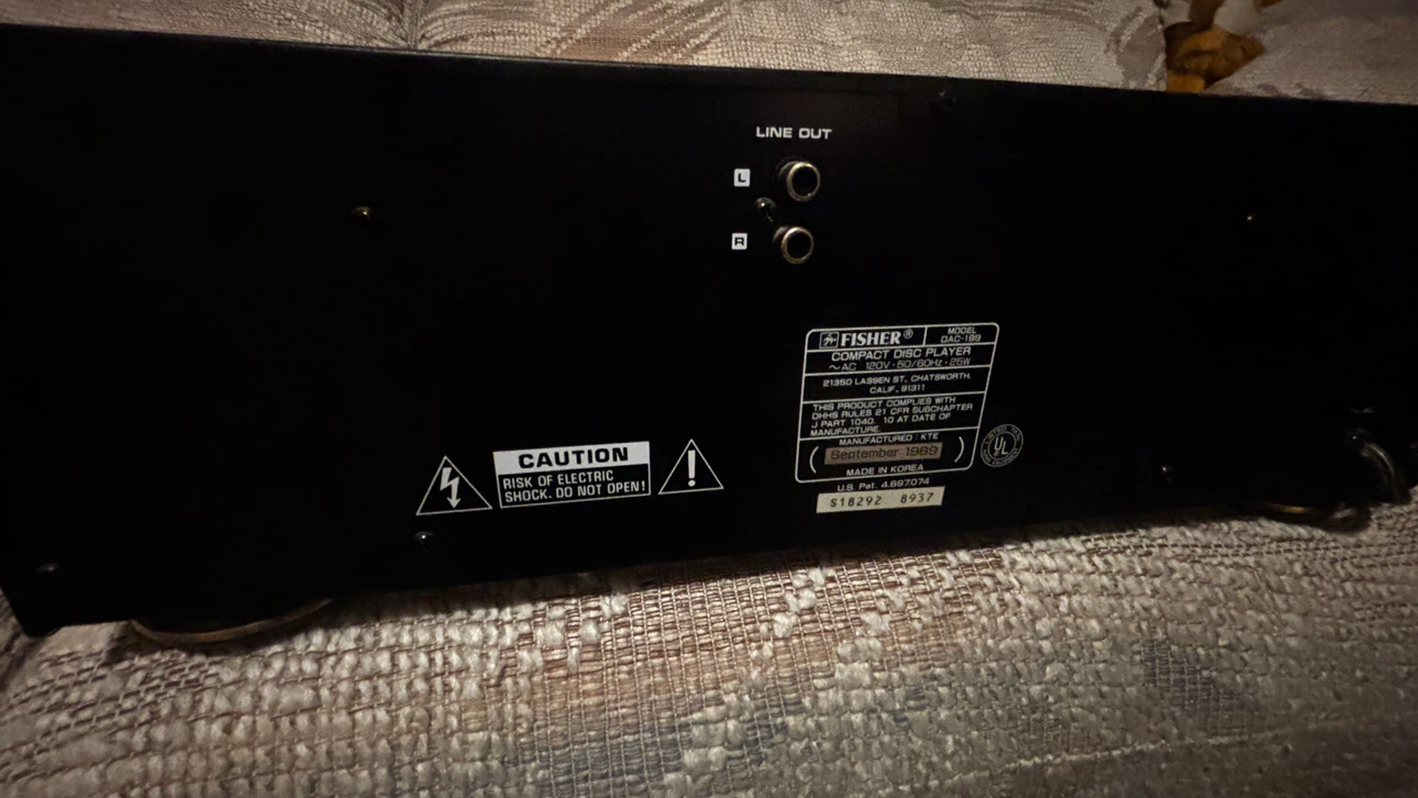 Fisher DAC-199 5-disc CD Changer - photo 2