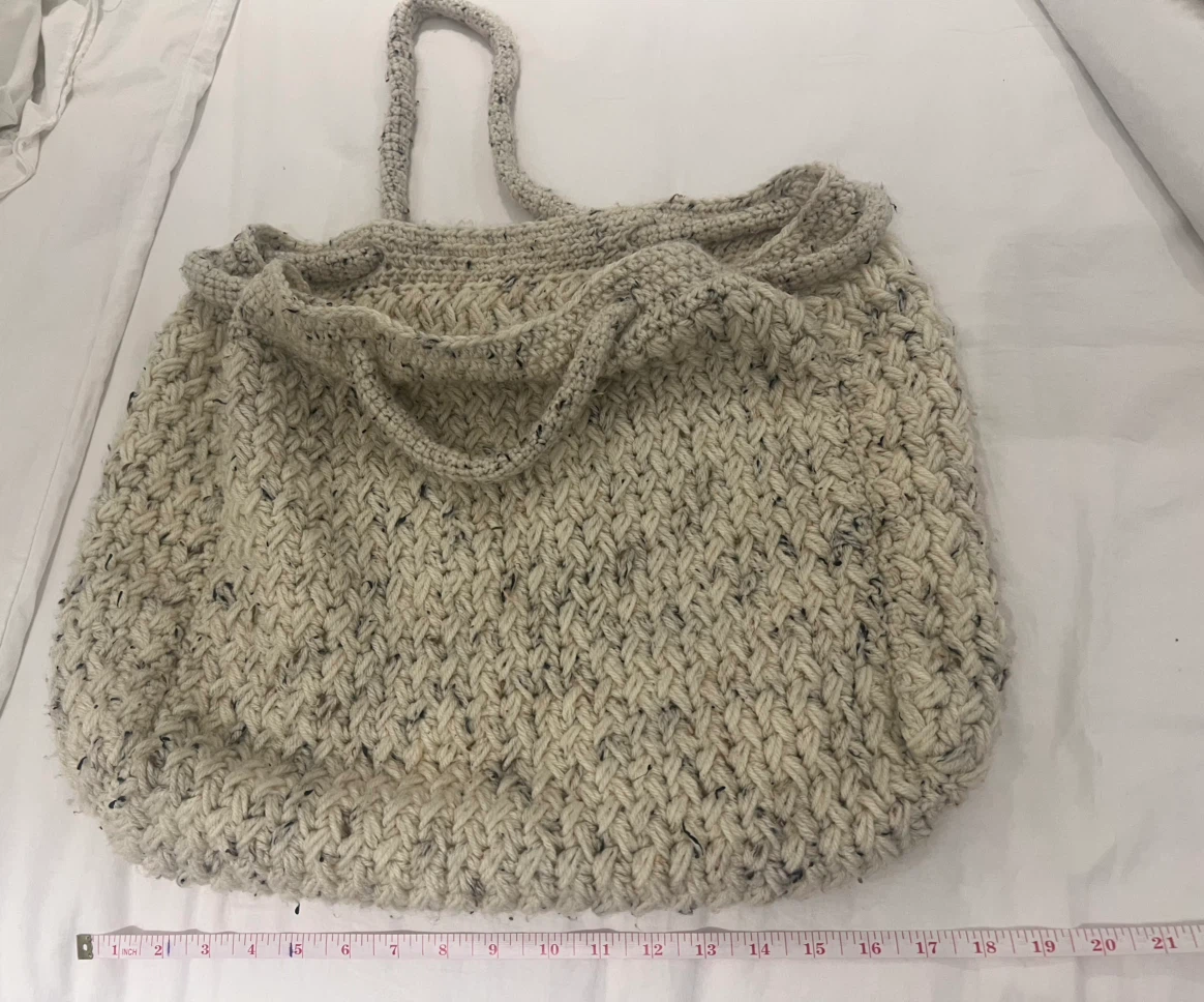 Cream Knit Bag - photo 3
