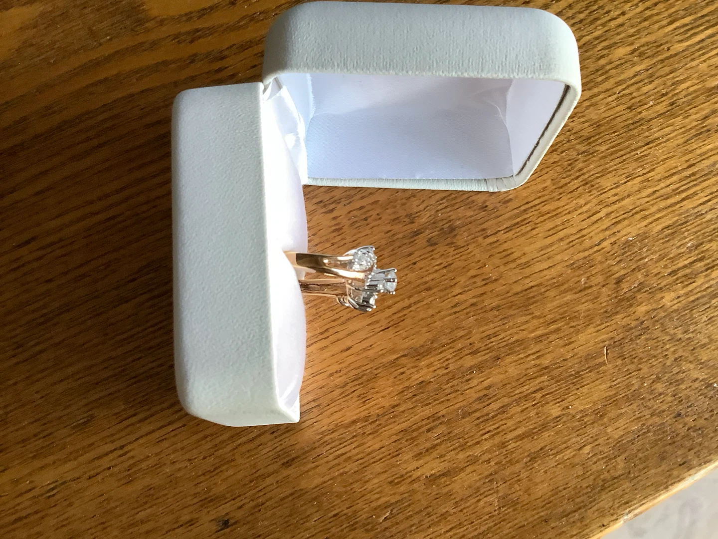 18K Gold Plated Cluster Bypass Ladies Ring w Cub Zirconia Gems 🐞 - photo 5