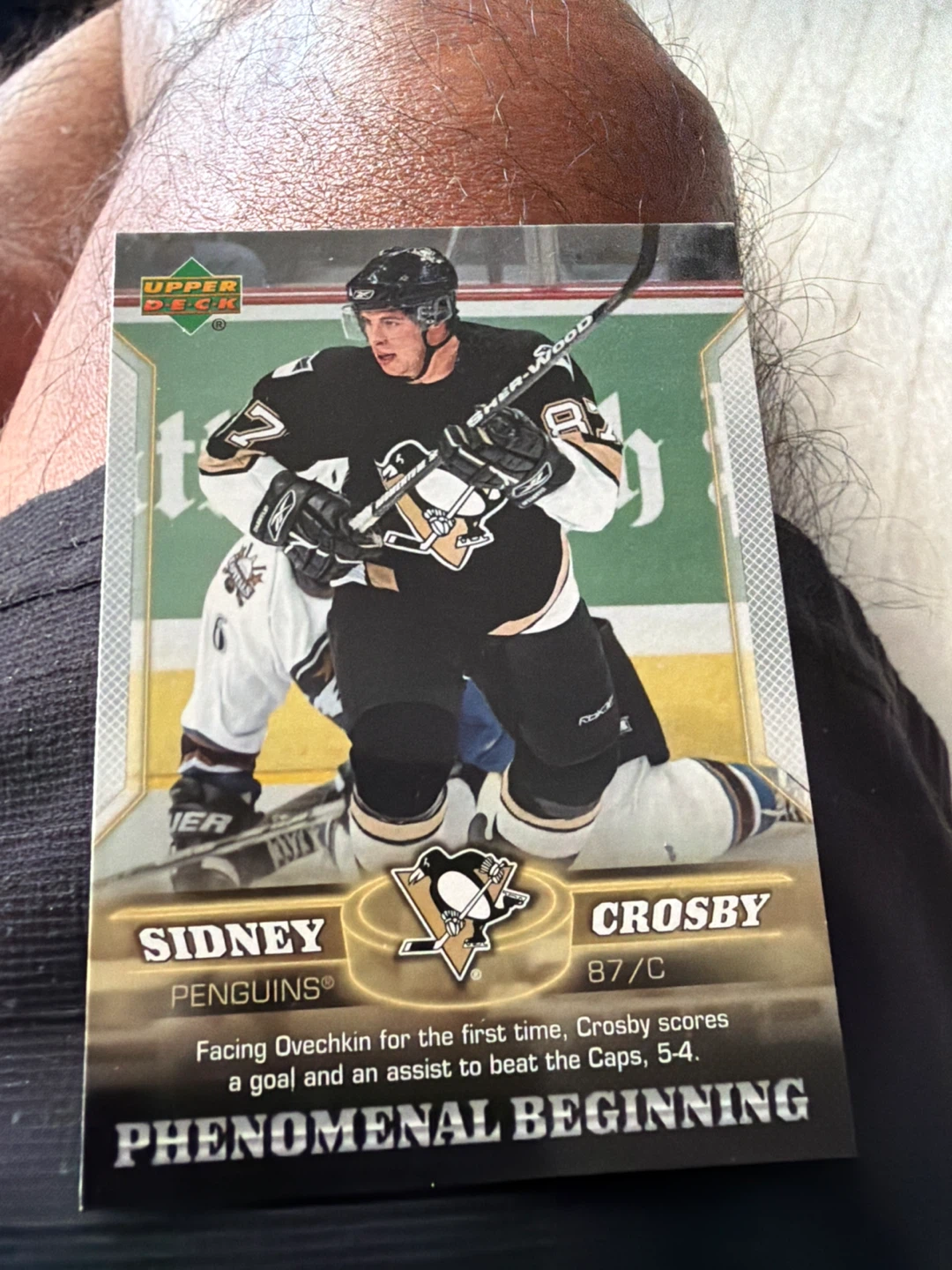 Sidney Crosby Upper Deck Phenomenal Beginning Trading Card