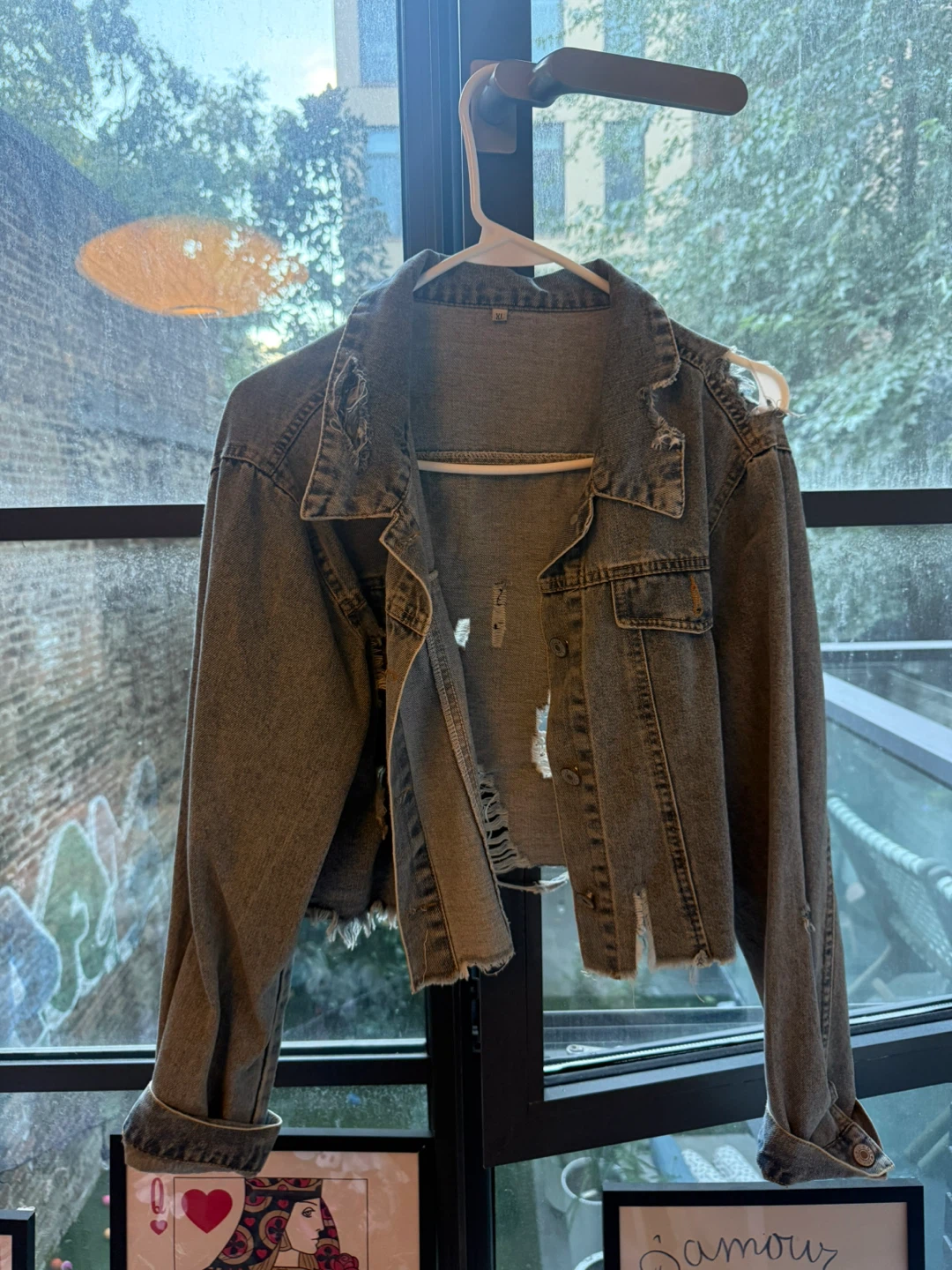 Distressed Denim Jacket - photo 2