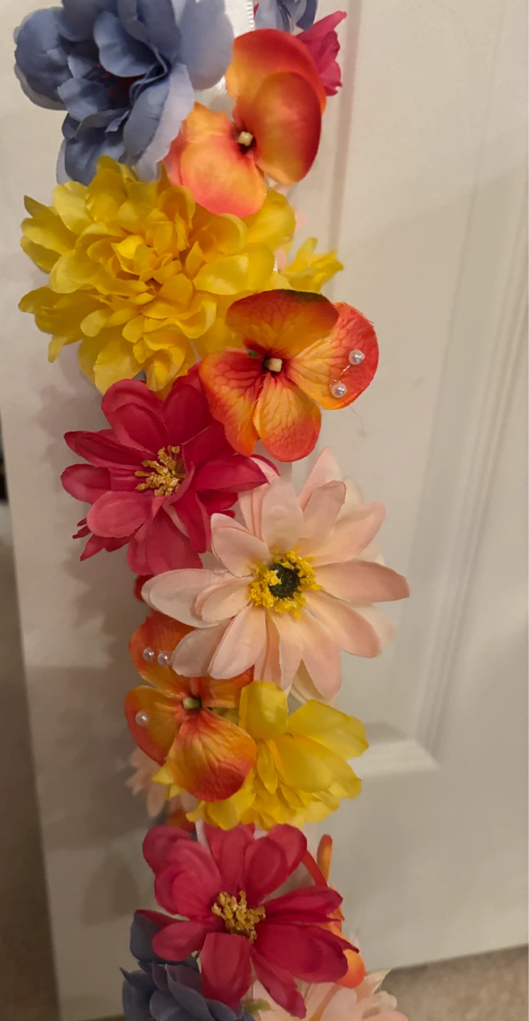 Handmade Graduation Satin Flower Sash - photo 2
