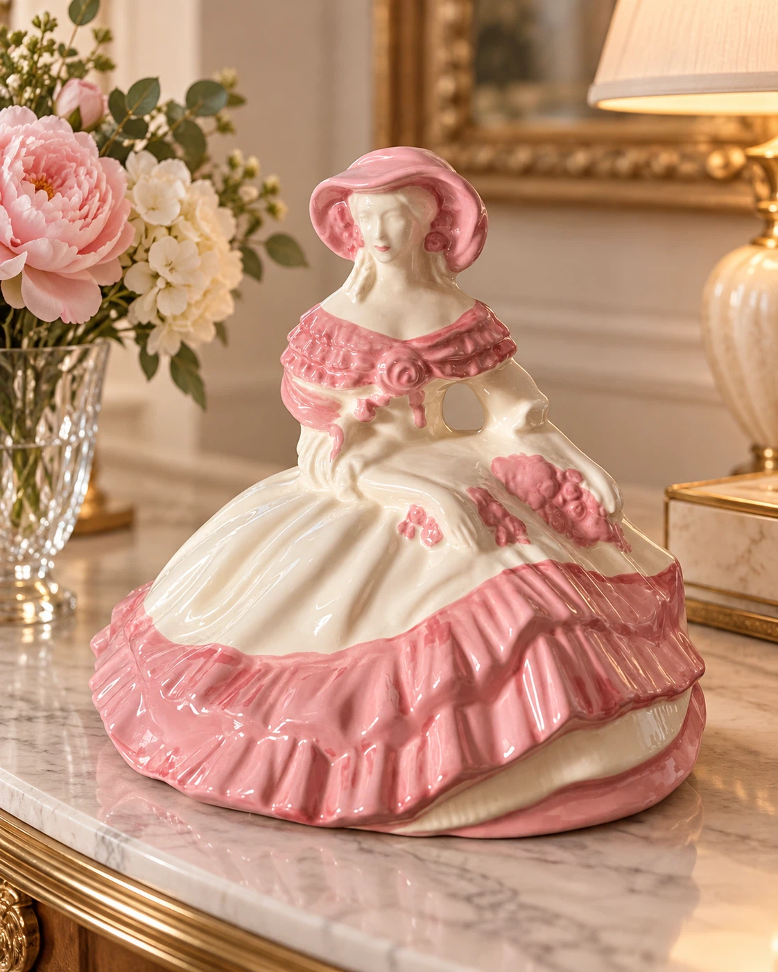 Vintage Porcelain Lady Figurine