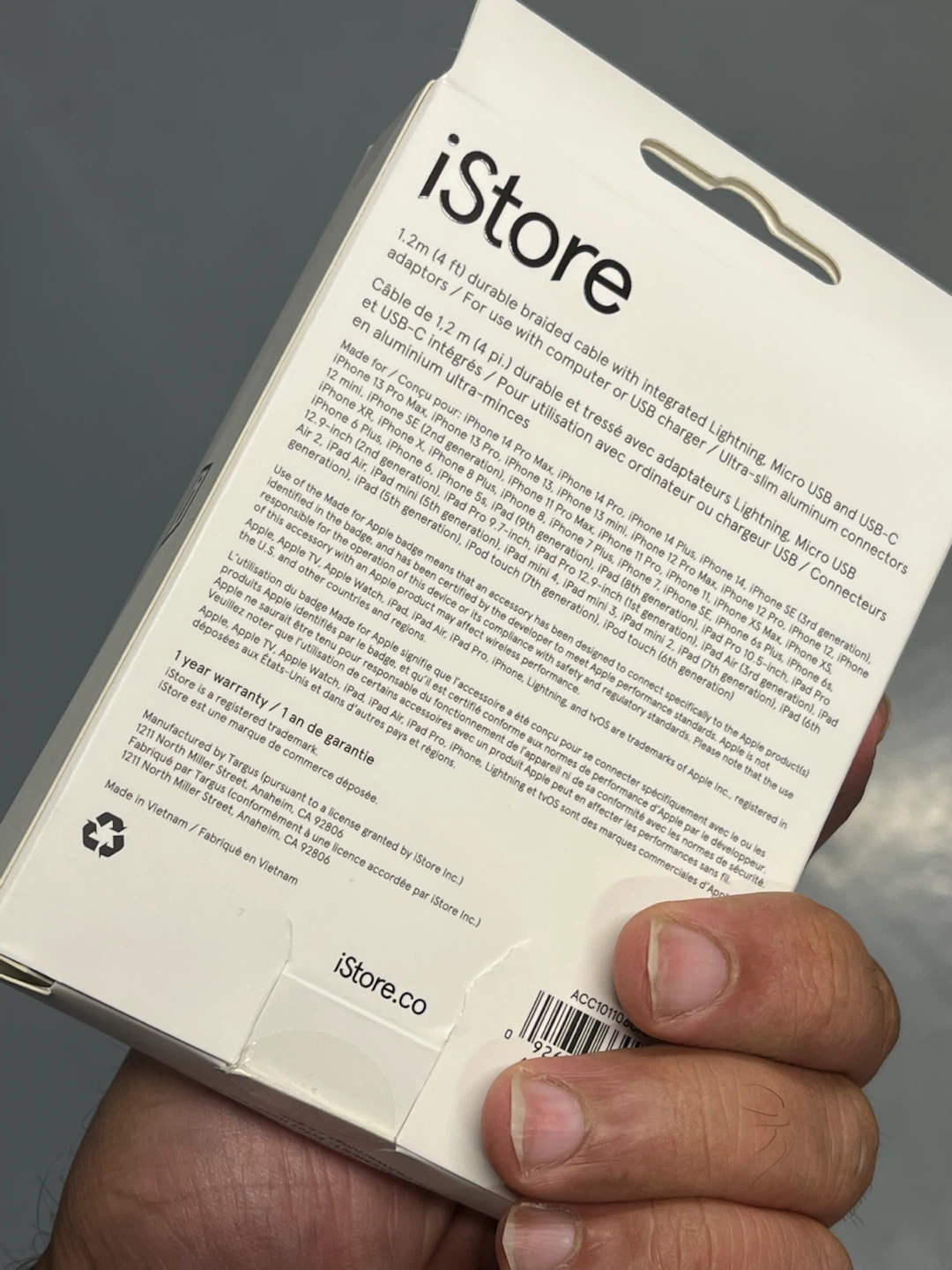 iStore 3-in-1 Braided Charge Cable - photo 2