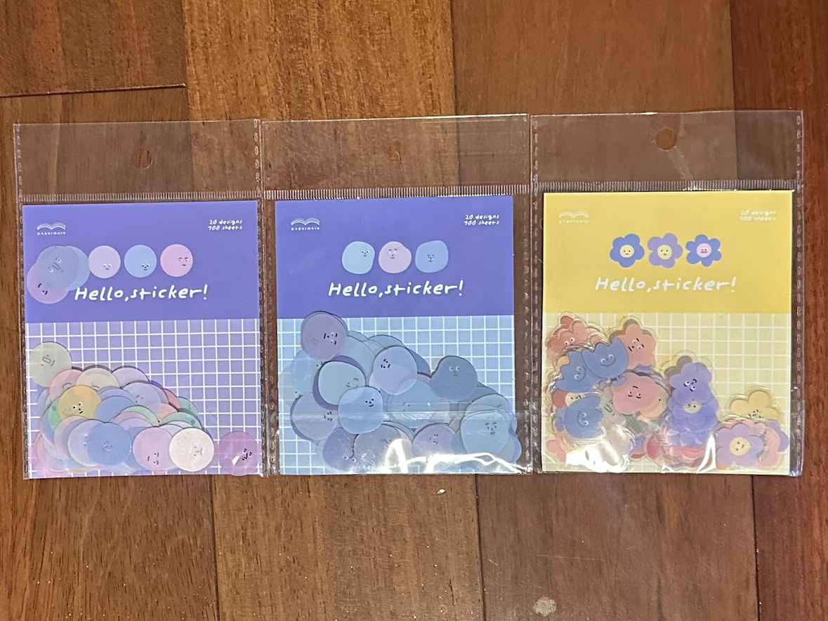 “Hello, Sticker!” Flake Sticker Set – 3 Packs / 300 Stickers