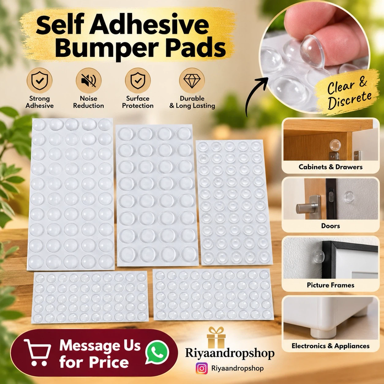 Self Adhesive Bumper Pads