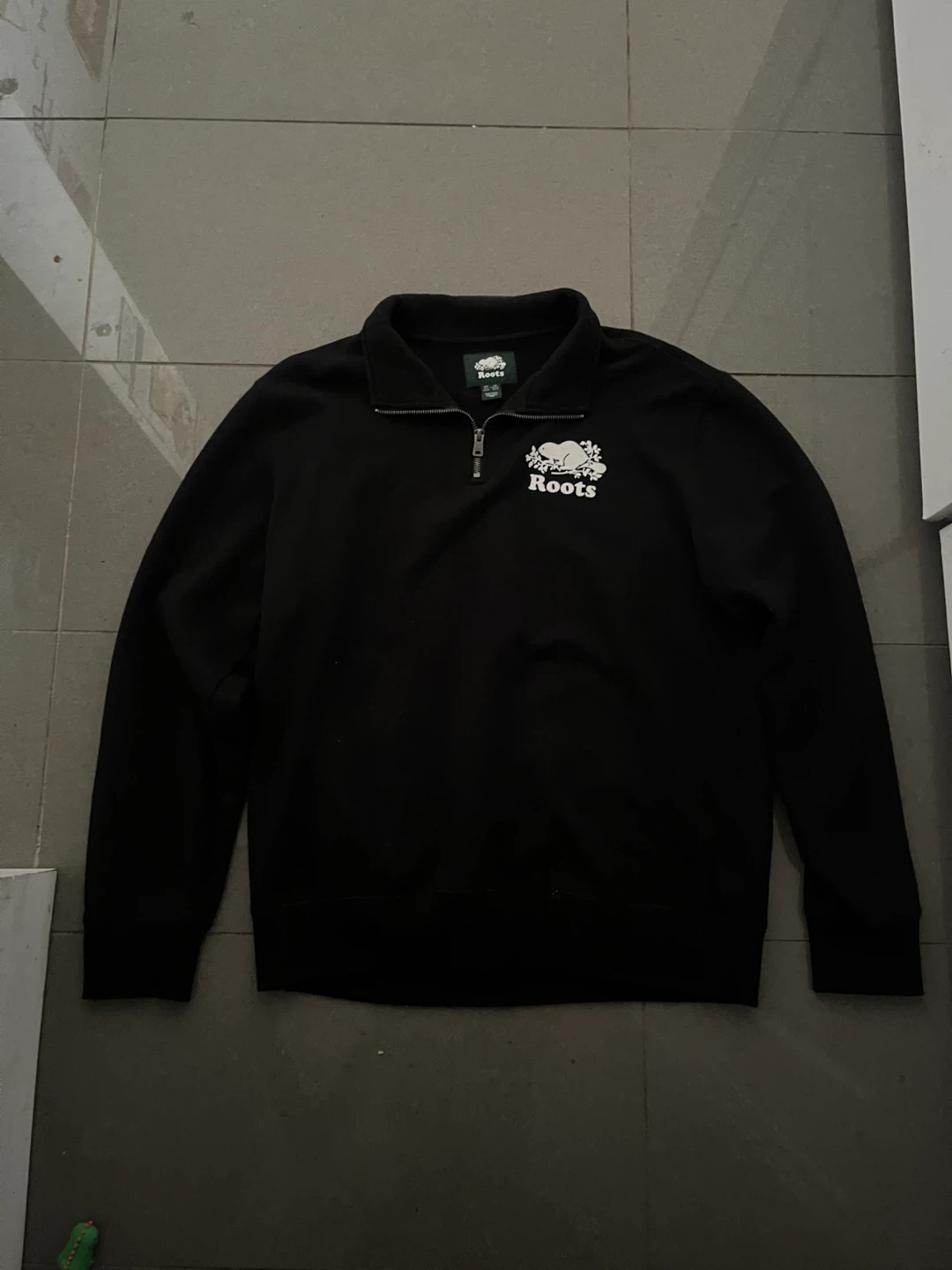 Roots Quarter-Zip Sweatshirt Black