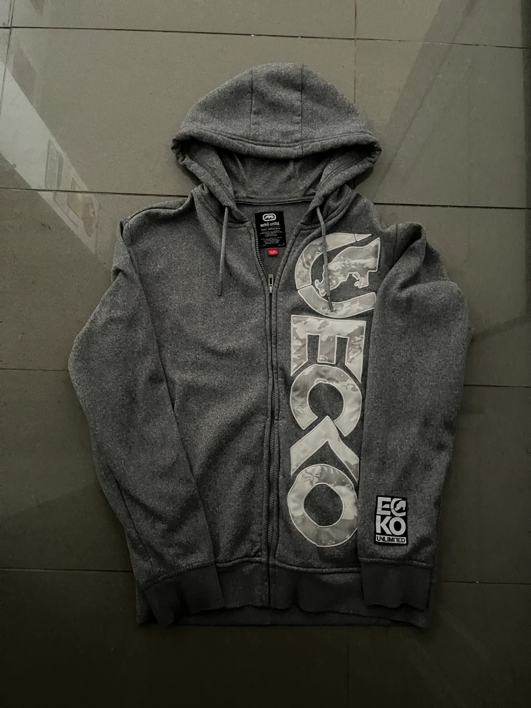 Ecko Unltd. Grey Zip-Up Hoodie