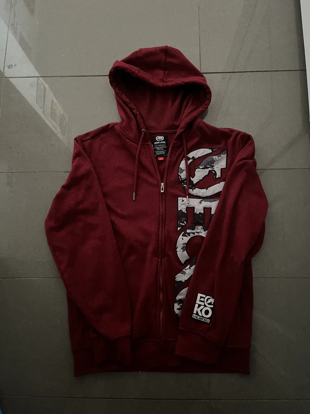 Ecko Unltd. Zip-Up Hoodie Burgundy
