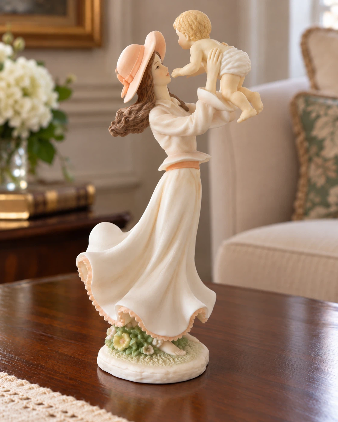 Mother and Child Decorative Figurine