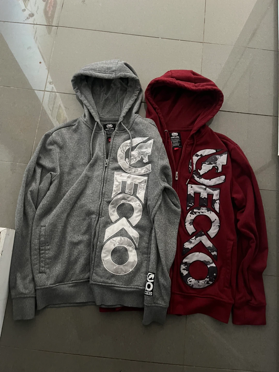 Two Ecko Unltd Zip-Up Hoodies