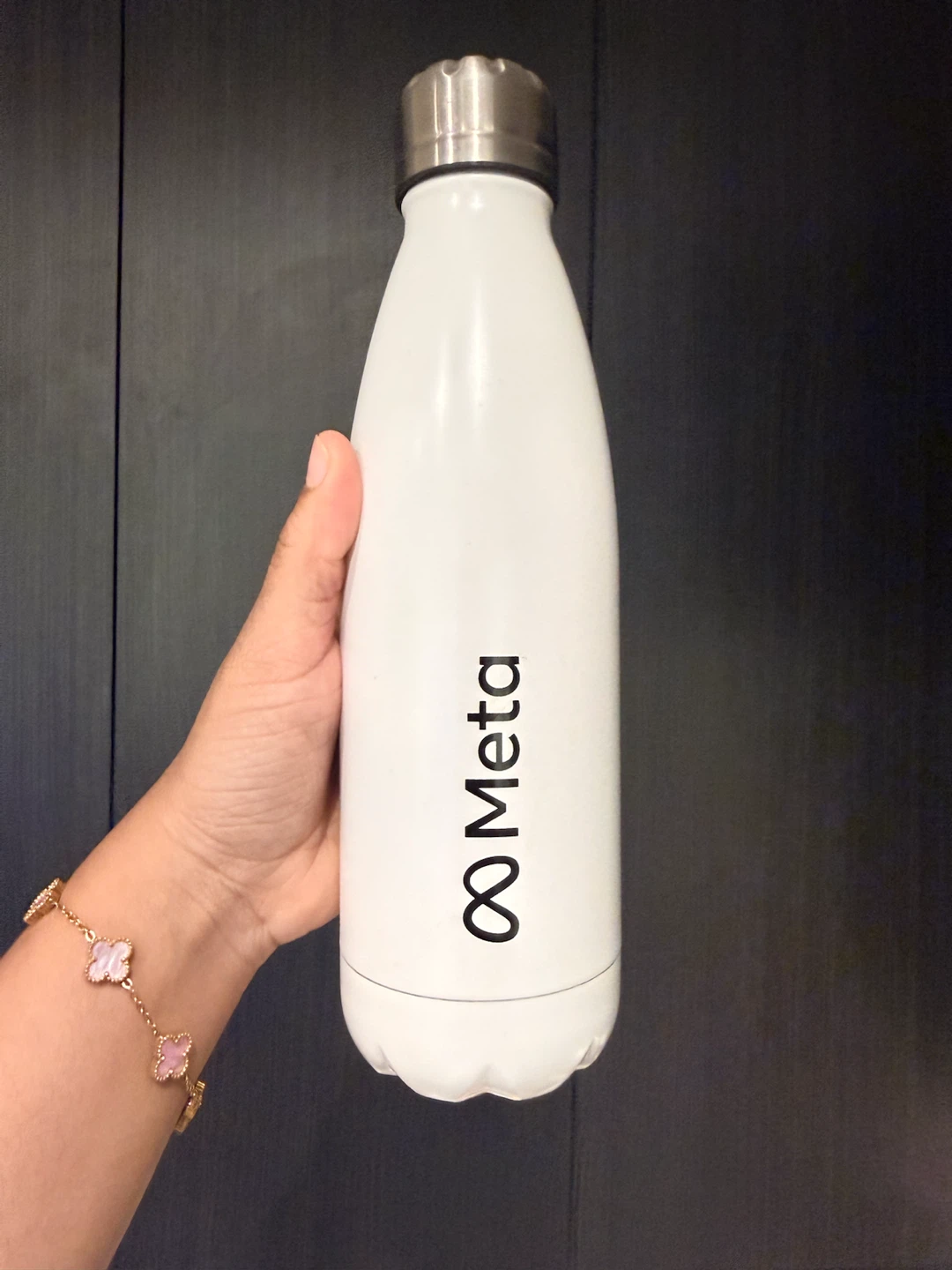 Meta Branded White Water Bottle - photo 2