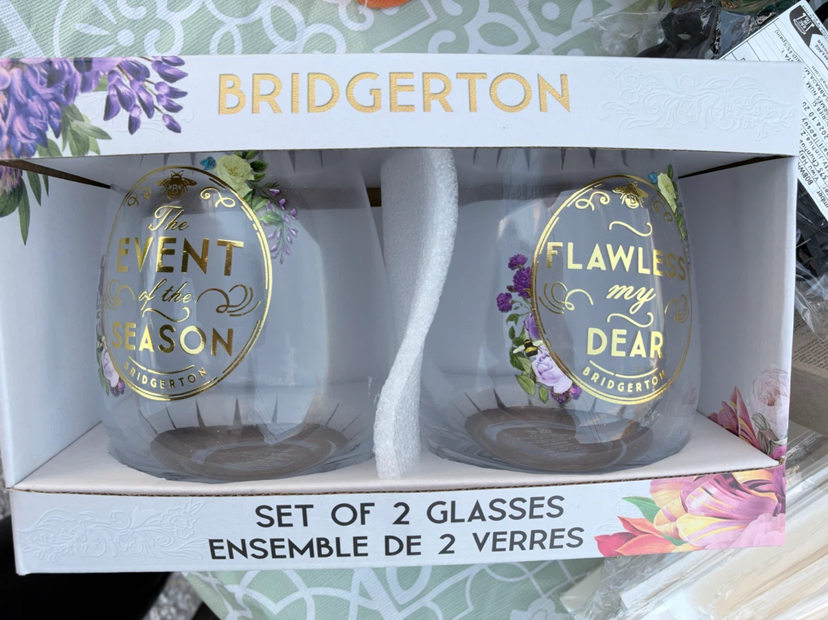 Bridgerton Set of 2 Stemless Glasses