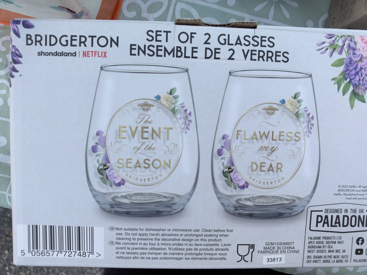 Bridgerton Set of 2 Stemless Glasses - photo 2
