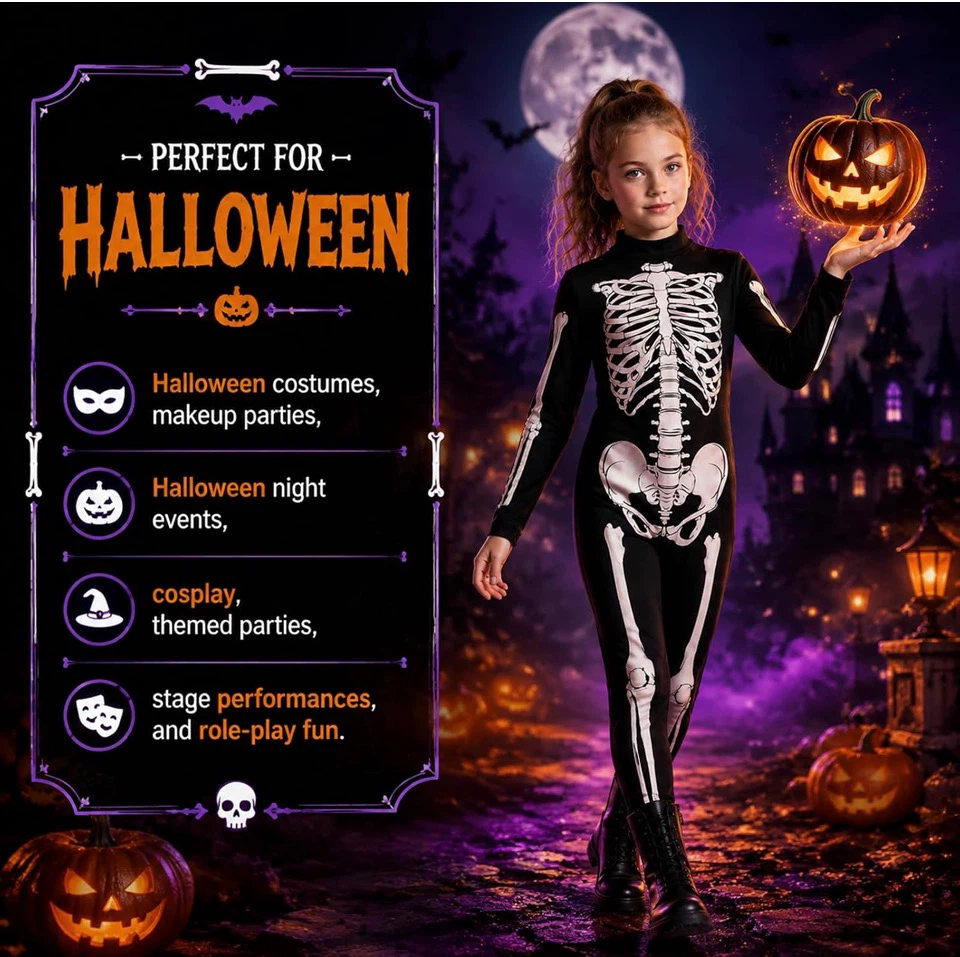 Kids Skeleton Halloween Costume - photo 5