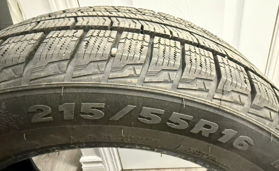 215/55R16 Tramax Winter Tires - Set of 4 - Almost New - photo 3