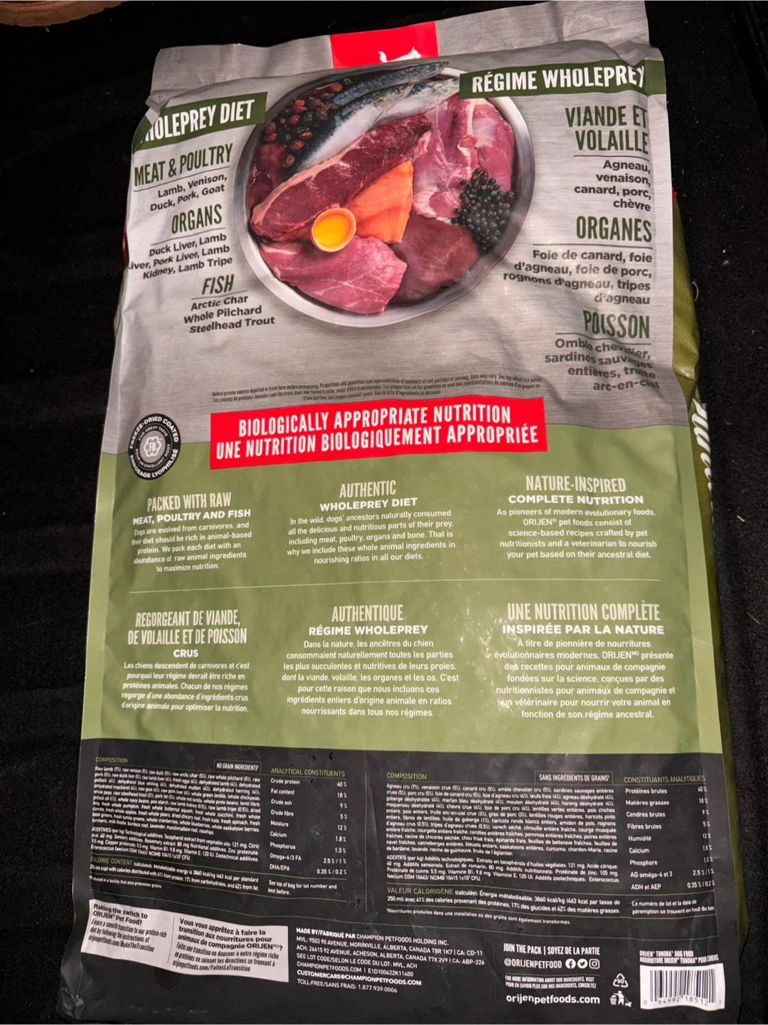 Orijen Tundra Dog Food 11.4kg - photo 2