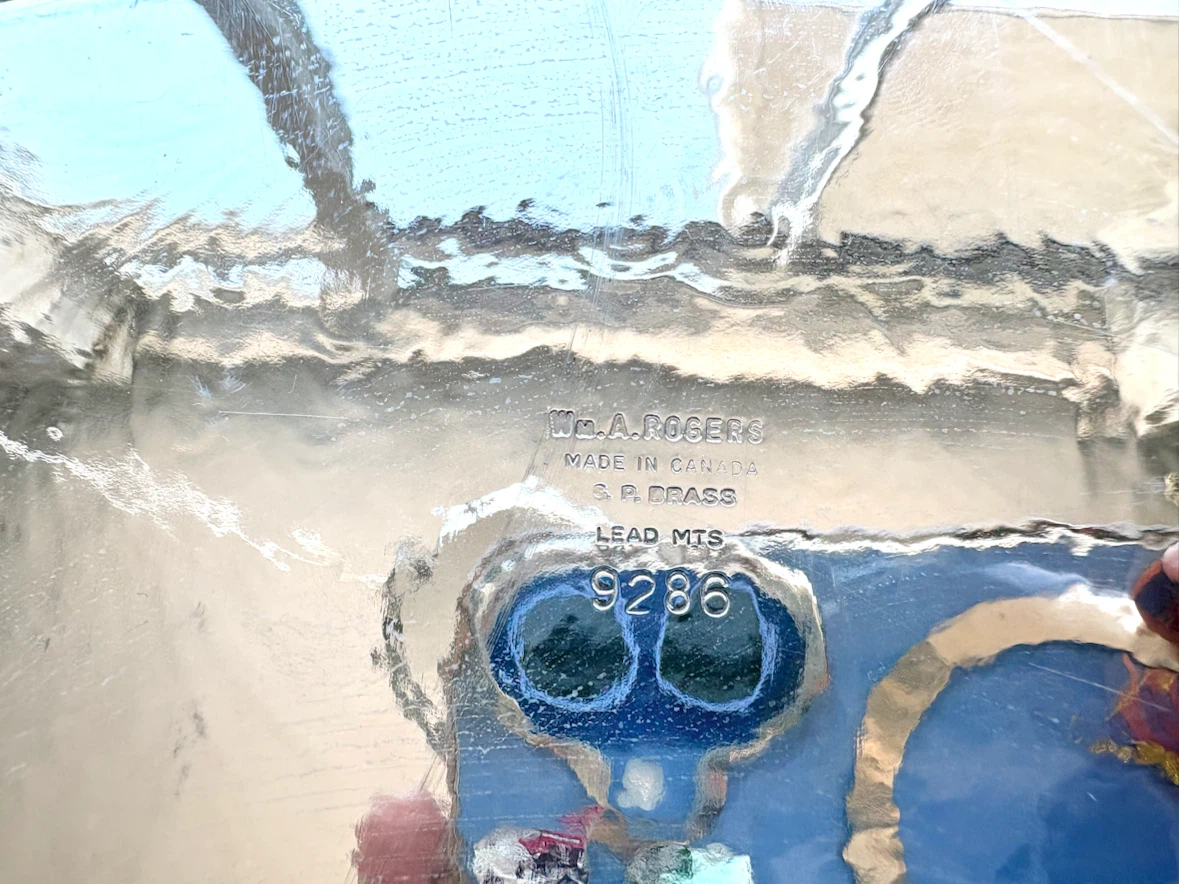 Wm. A. Rogers silver plated serving tray - photo 3