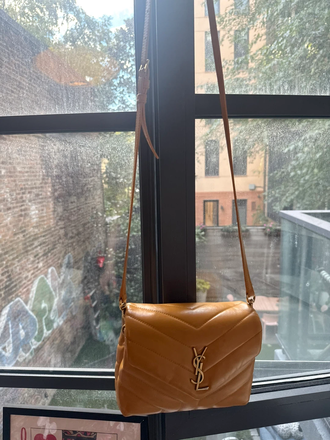 Saint Laurent Loulou Crossbody Bag Mustard