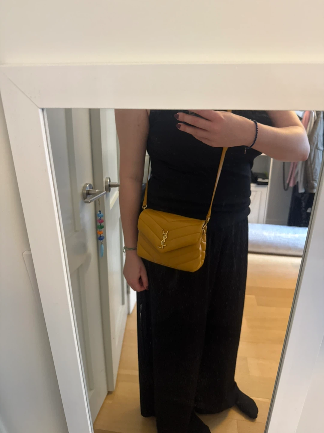 Saint Laurent Loulou Crossbody Bag Mustard - photo 3