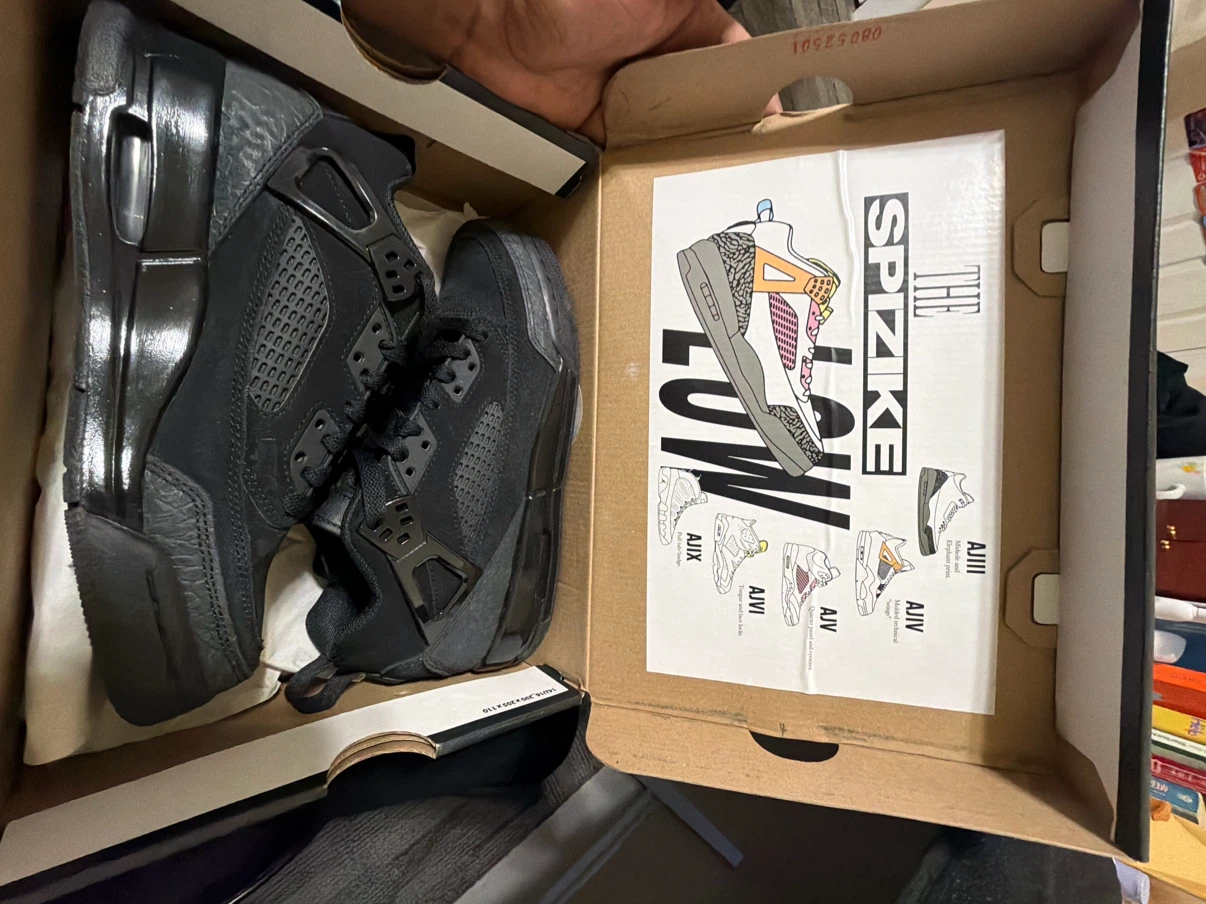 Jordan Spizike Low Black Sneakers
