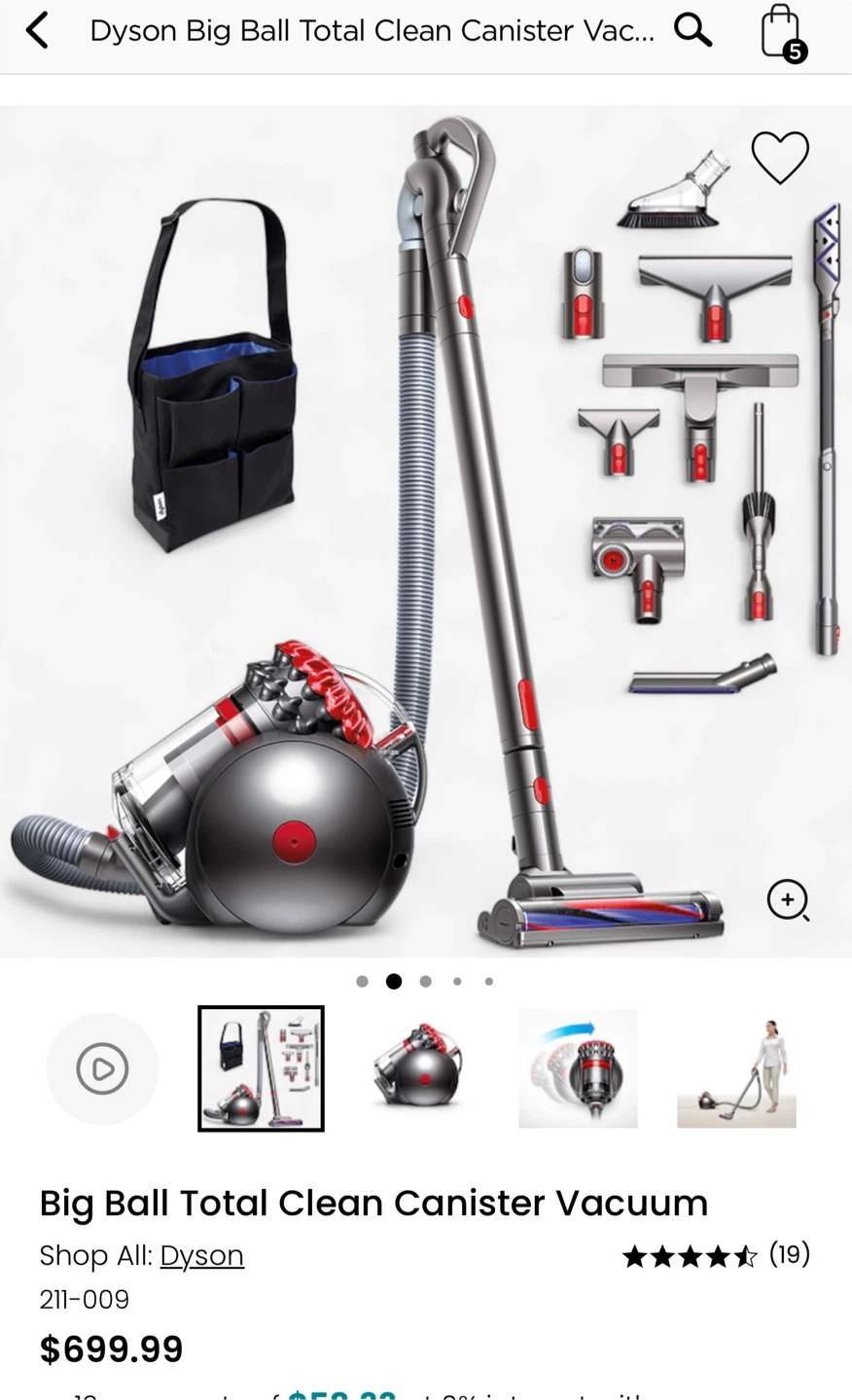 Brand new in box dyson big ball total clean