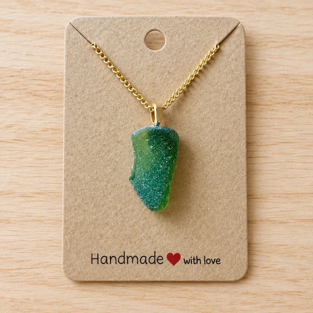 🌊Handcrafted Sea Glass Necklace