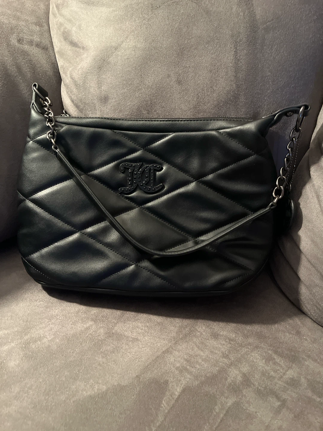 Juicy Couture Black Quilted Shoulder Bag