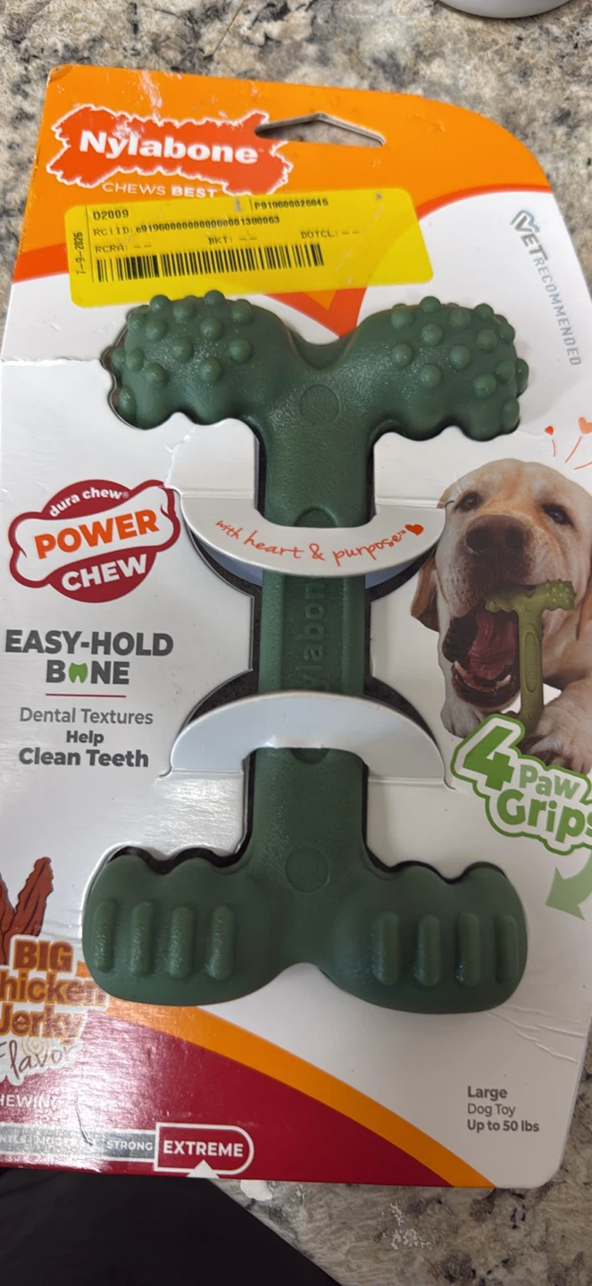 Nylabone Dura Chew Power Chew Easy-Hold Bone Large