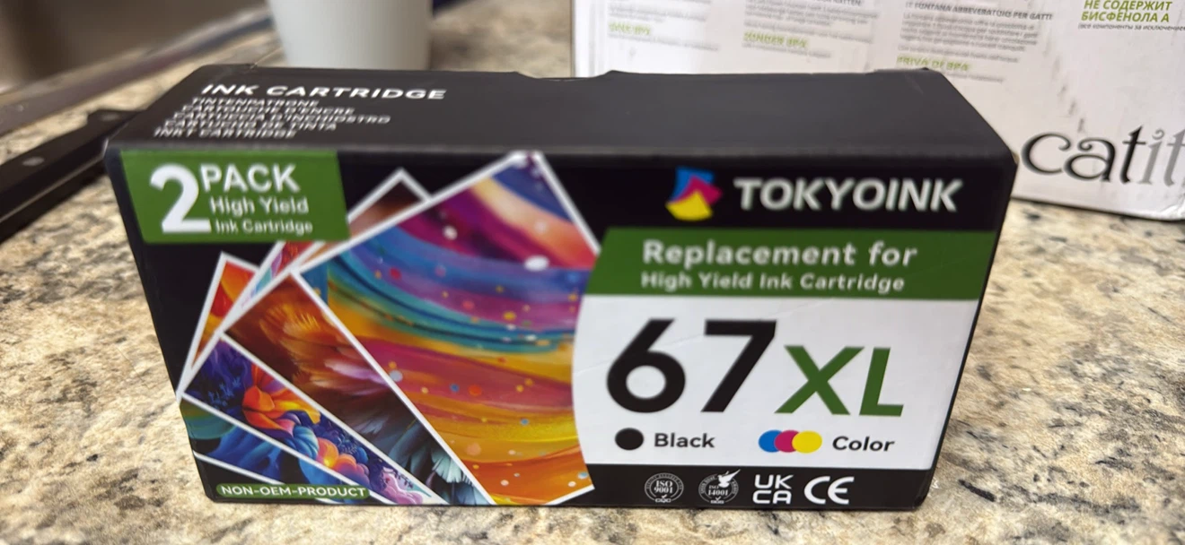 TOKYOINK 67XL High Yield Ink Cartridge 2-Pack