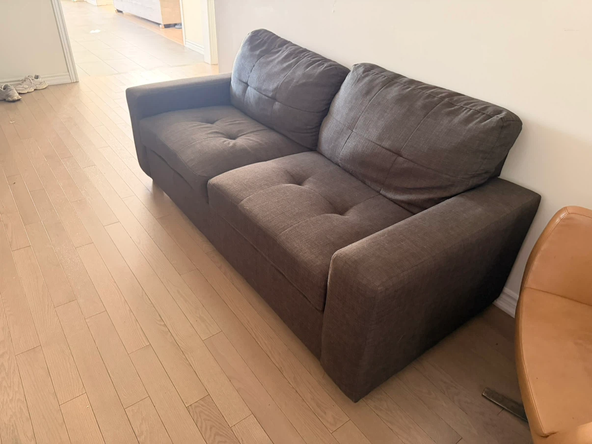 Dark Grey Two-Seater Sofa
