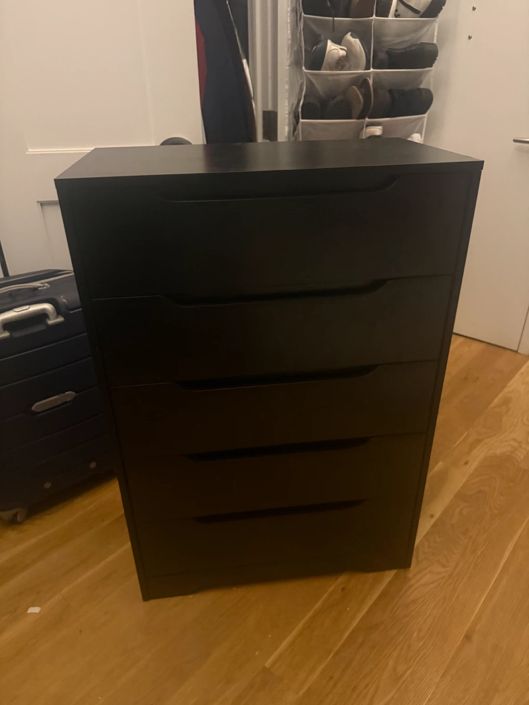 Black 5-Drawer Storage Chest
