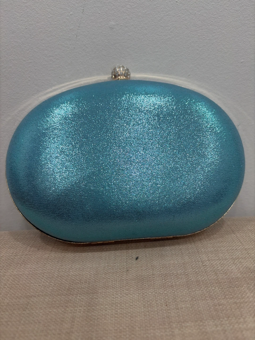 Blue Crystal Embellished Clutch Bag - photo 4
