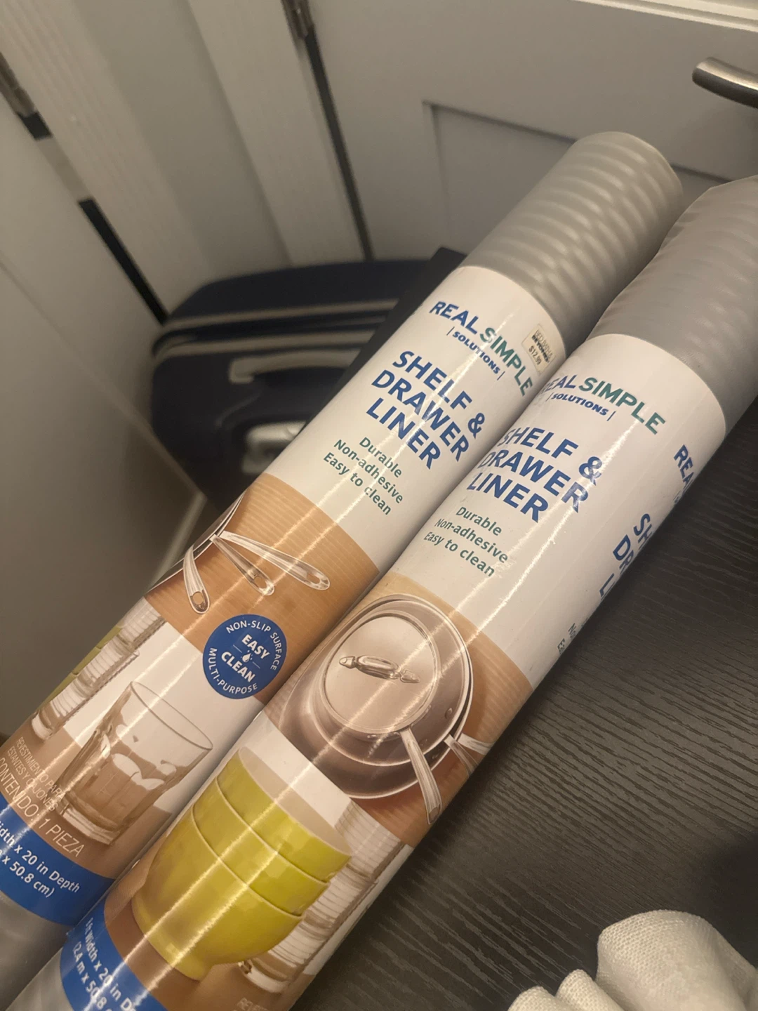 2 Rolls Real Simple Shelf and Drawer Liner