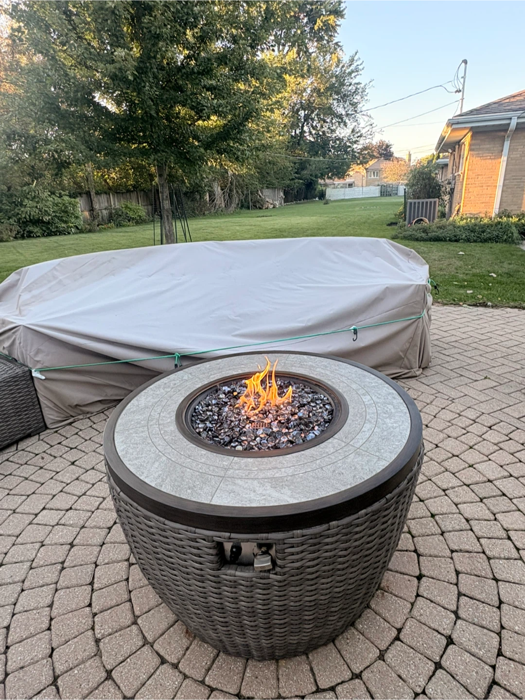 Round Propane Fire Pit