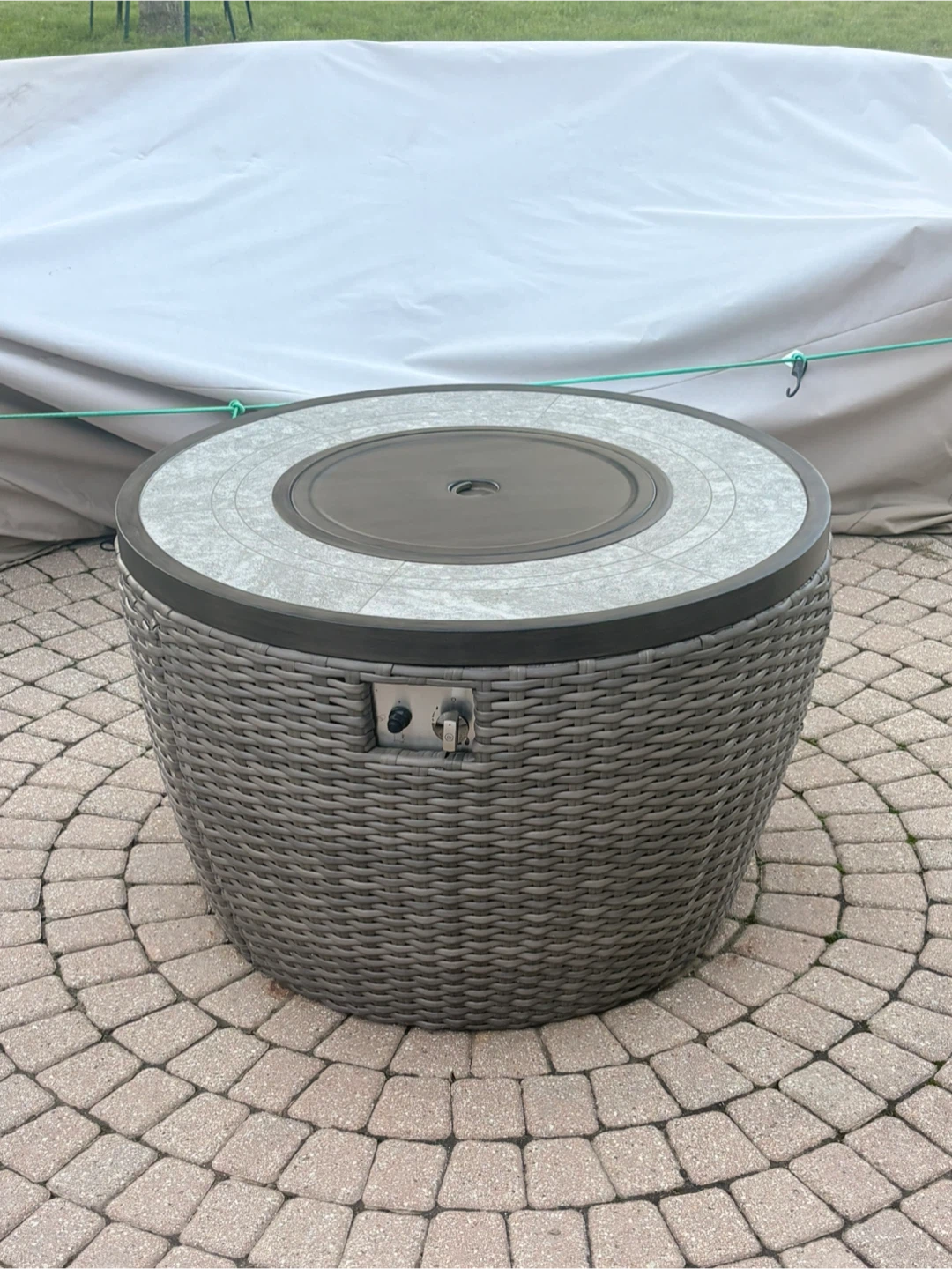 Round Propane Fire Pit - photo 2