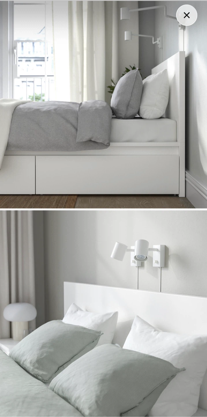 IKEA MALM queen size Bed Frame with 2 Storage Boxes - photo 4