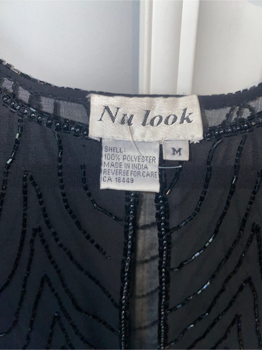 Beaded Black Evening Top - photo 5