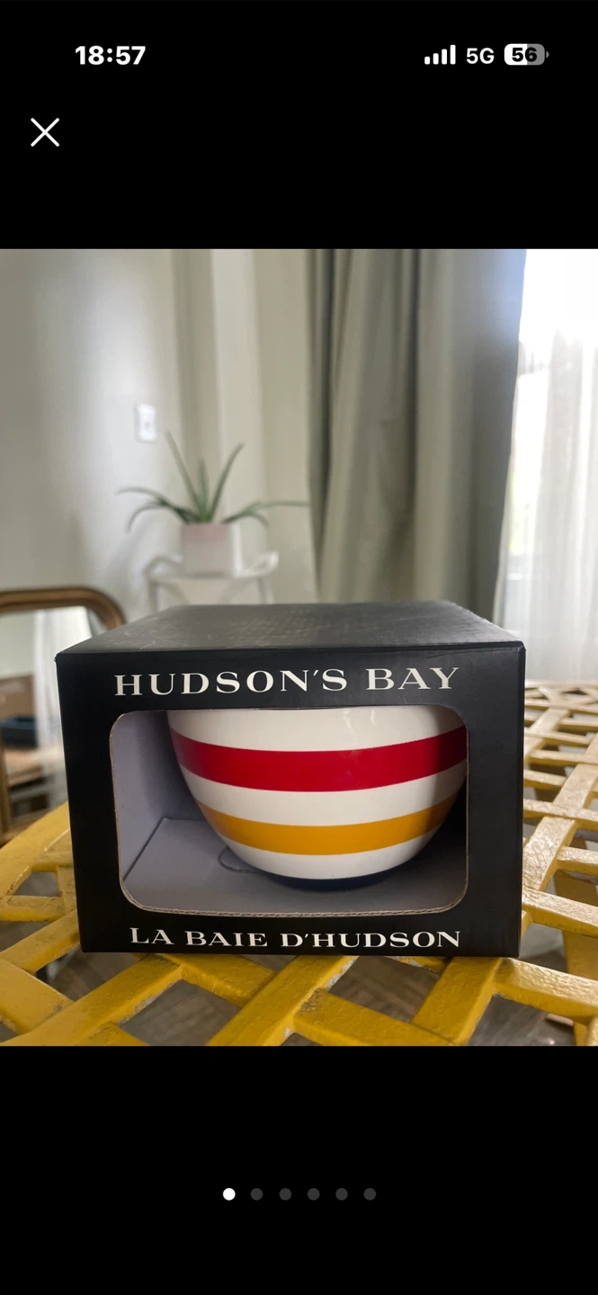 Hudson's Bay Striped Breakfast Mug