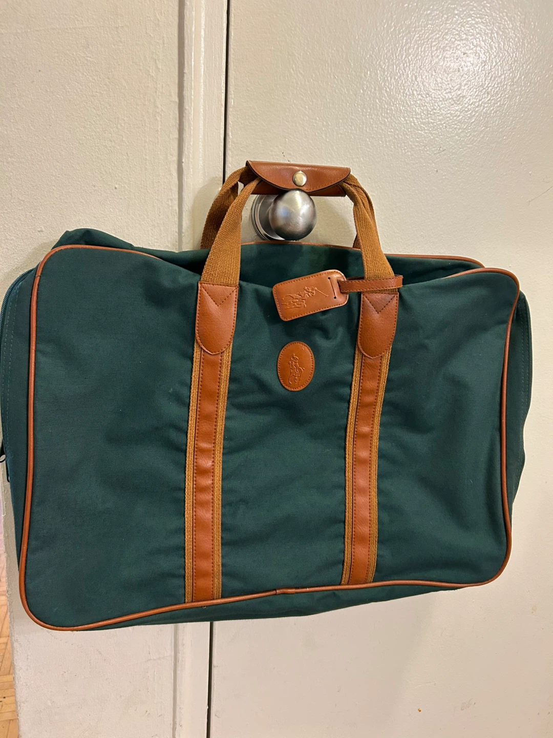 Polo Ralph Lauren Green Canvas Travel Bag - photo 2
