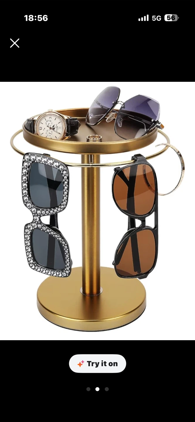 Gold Metal Eyewear and Jewellery Stand - photo 2