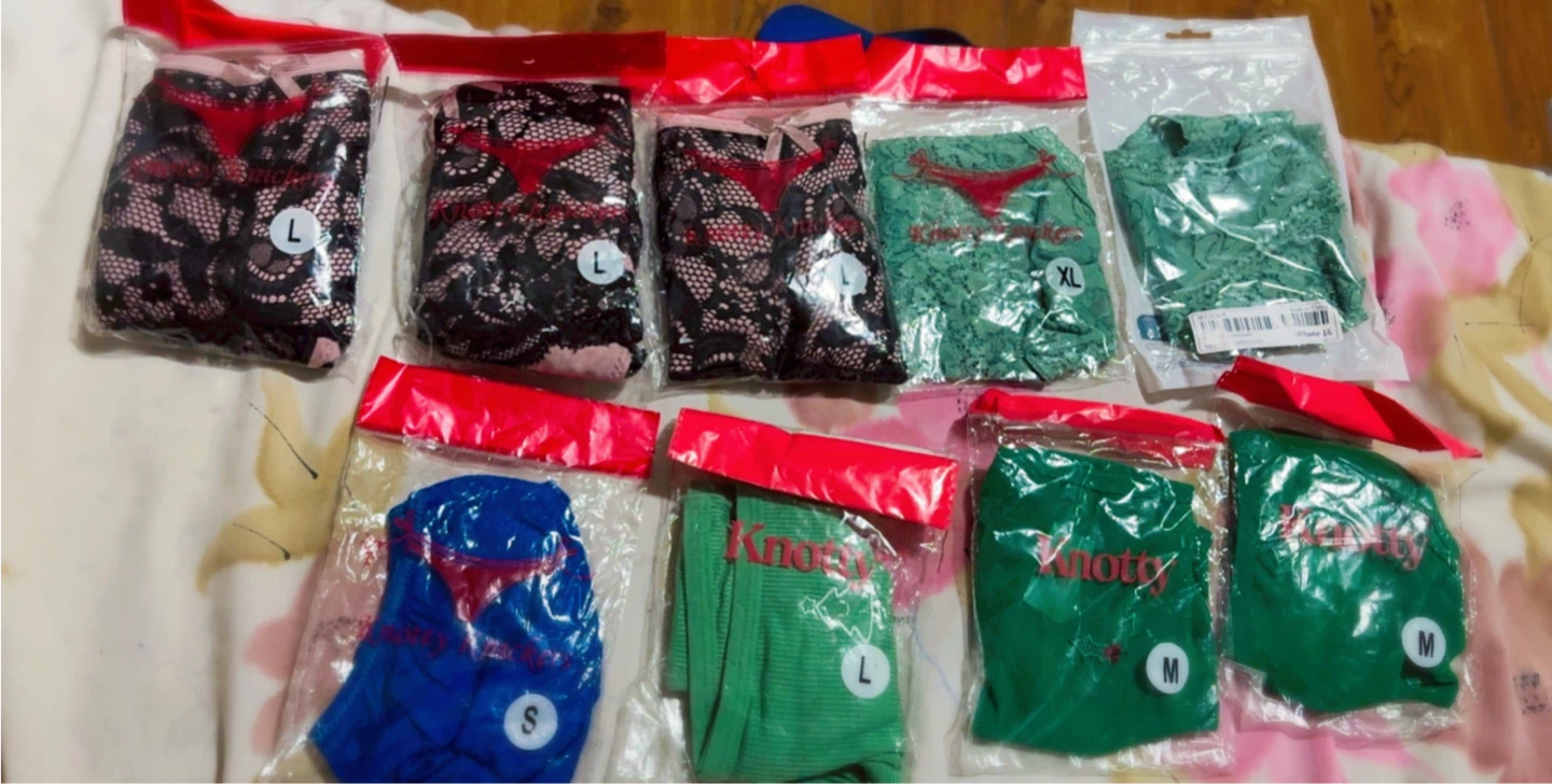 9 panties for $10—-Knotty Knickers Assorted Underwear Pack - photo 3