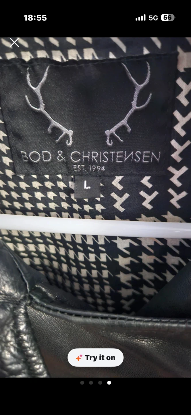 Bod & Christensen Black Leather Moto Jacket - photo 4
