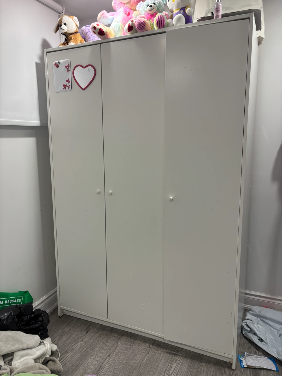 IKEA White 3-Door Wardrobe