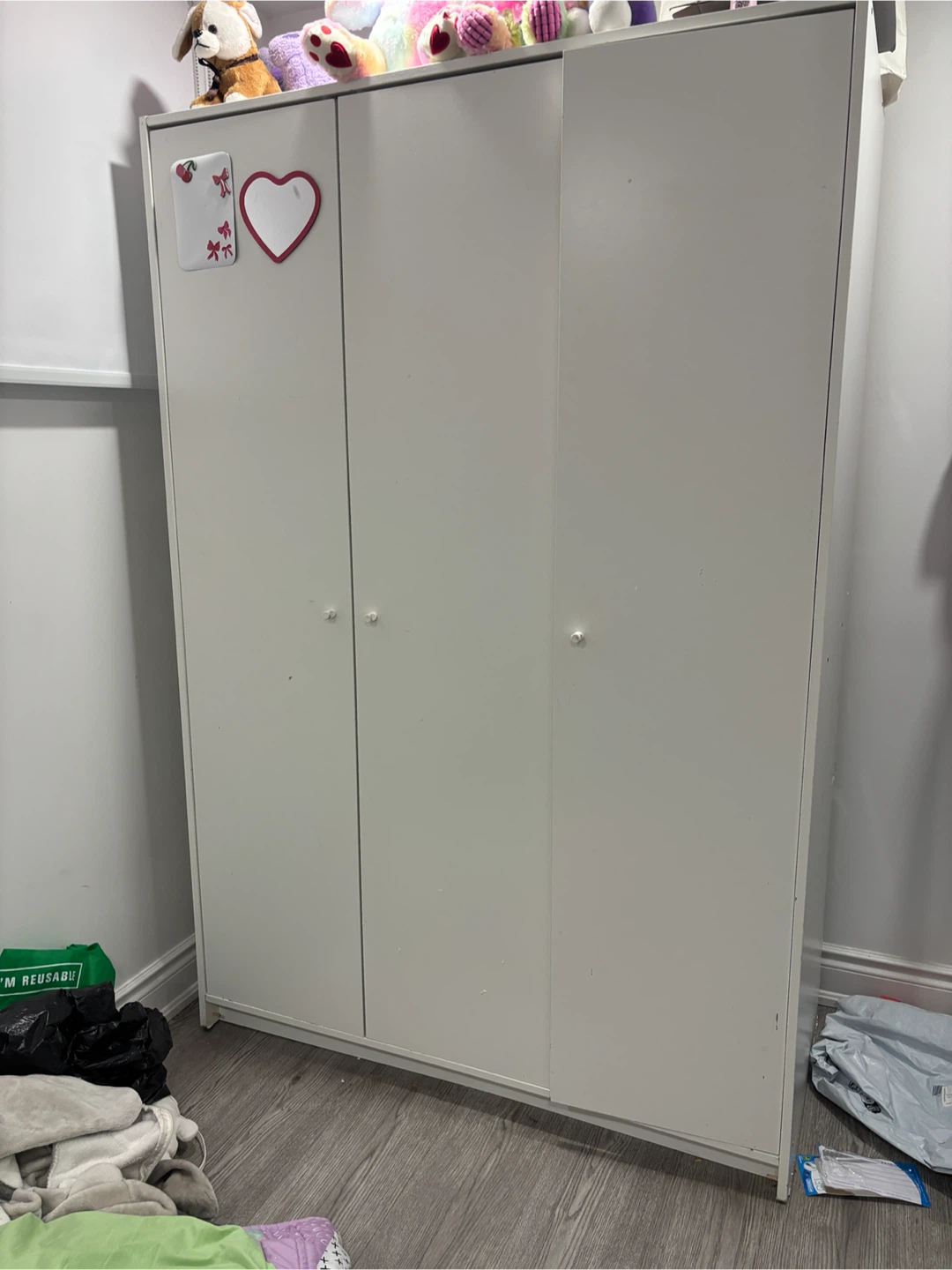 IKEA White 3-Door Wardrobe - photo 4