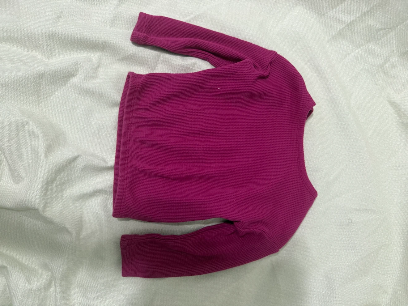 Carter's Hot Pink Long Sleeve Thermal Shirt - photo 2
