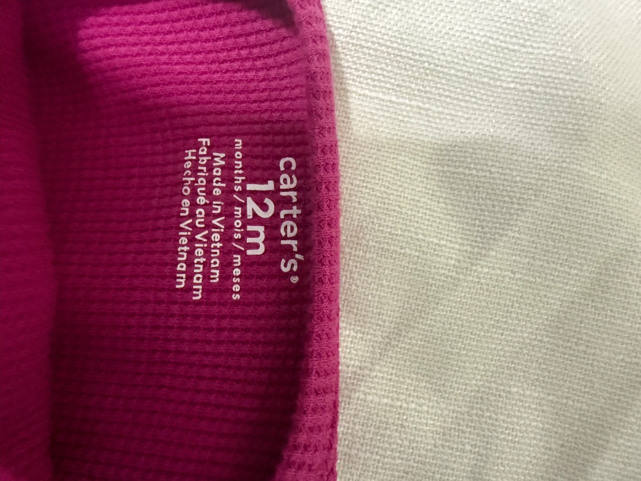 Carter's Hot Pink Long Sleeve Thermal Shirt - photo 3