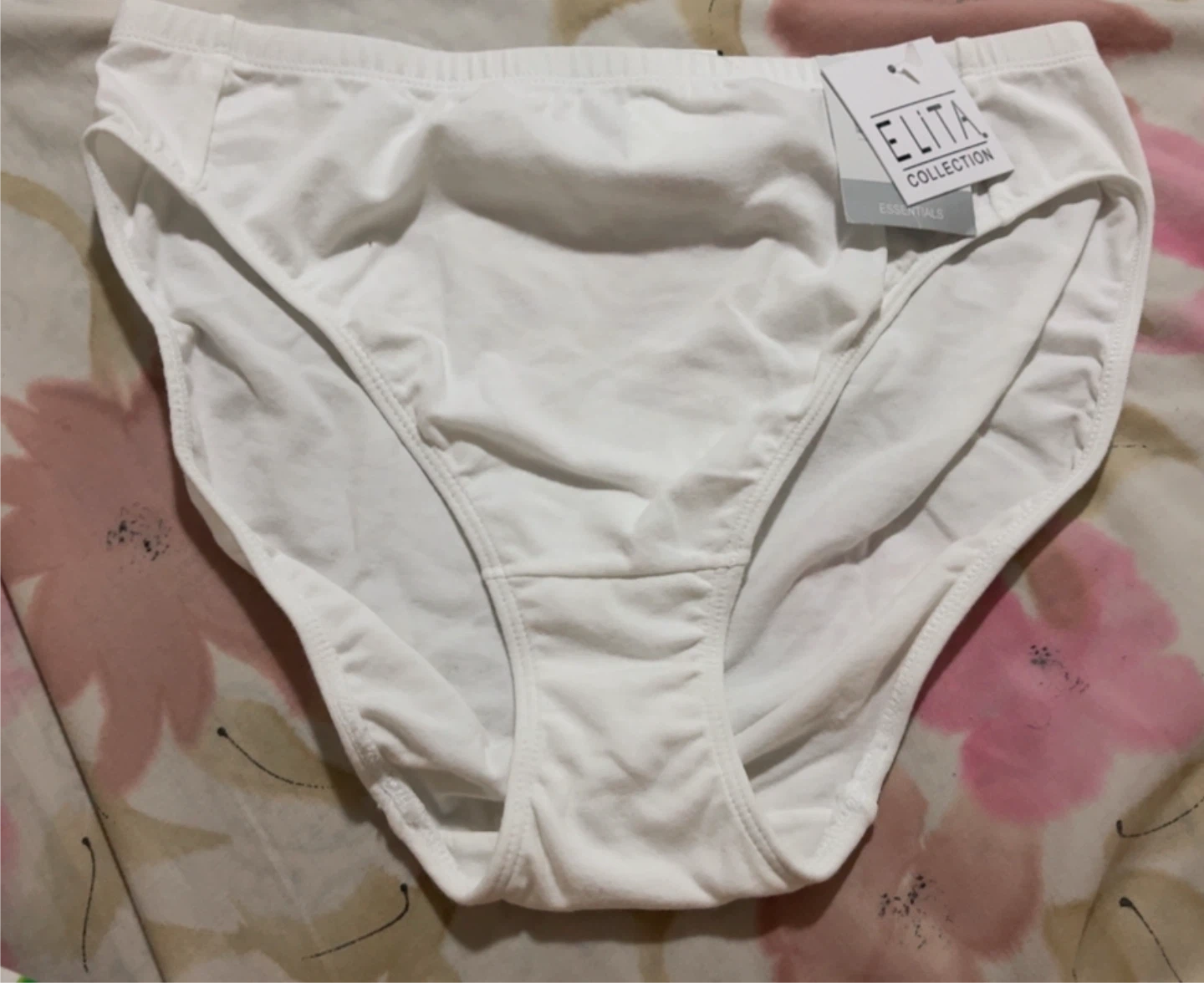 Elita Collection Essentials White Briefs - Large